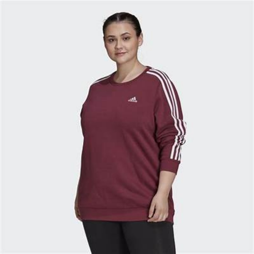 ADIDAS Plus Size Essentials 3-Stripes Fleece Sweatshirt